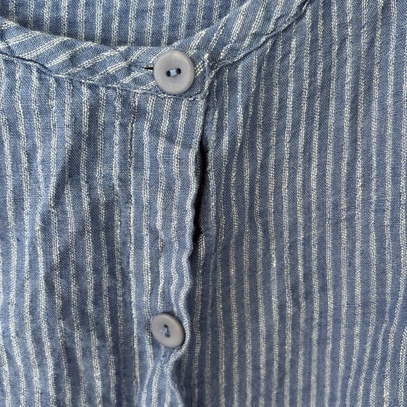 Flax linen button up tunic - Picture 4 of 5